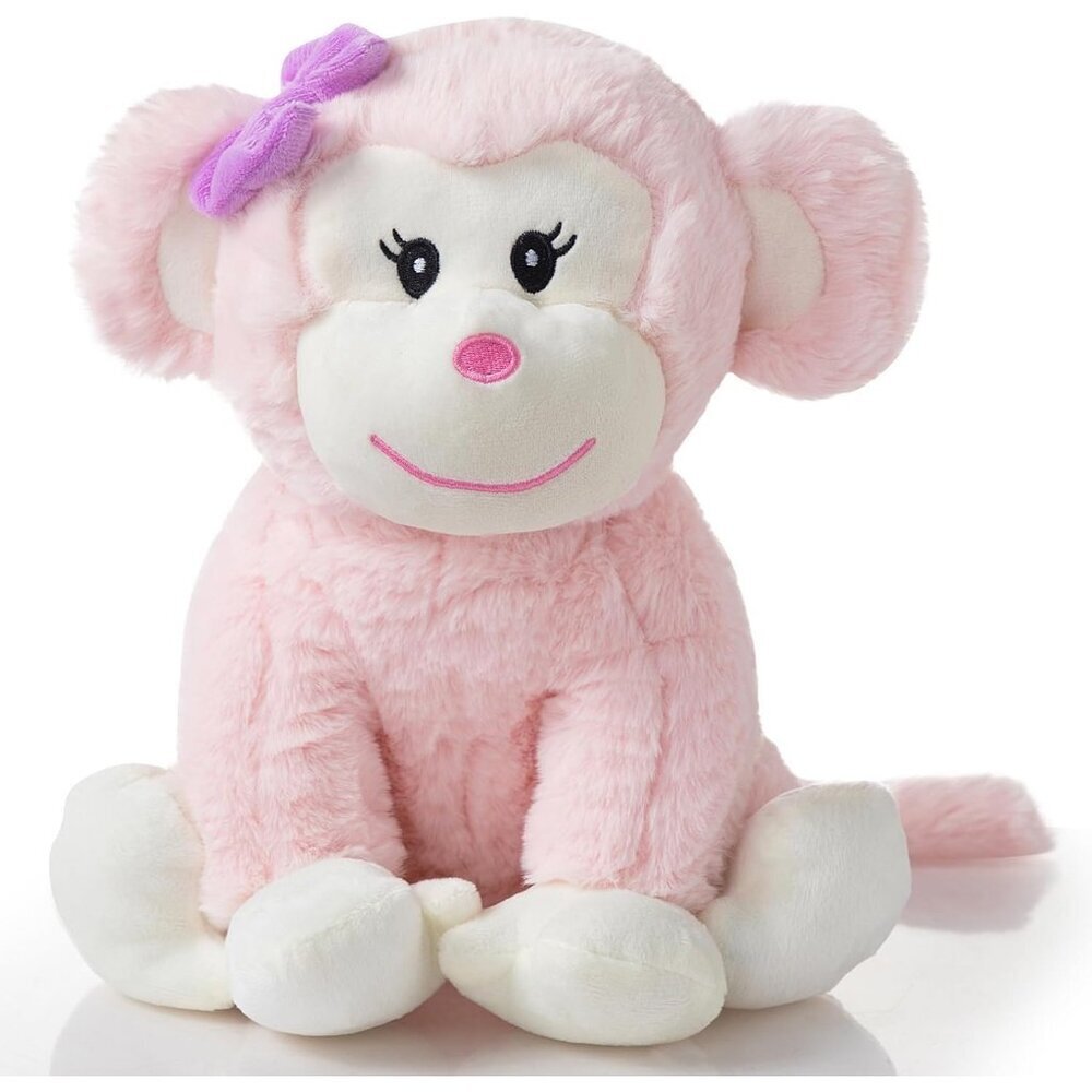 Monkey Stuffed Animal Cute Plush Monkey Toy Birthday for Girls 12 inch Pink